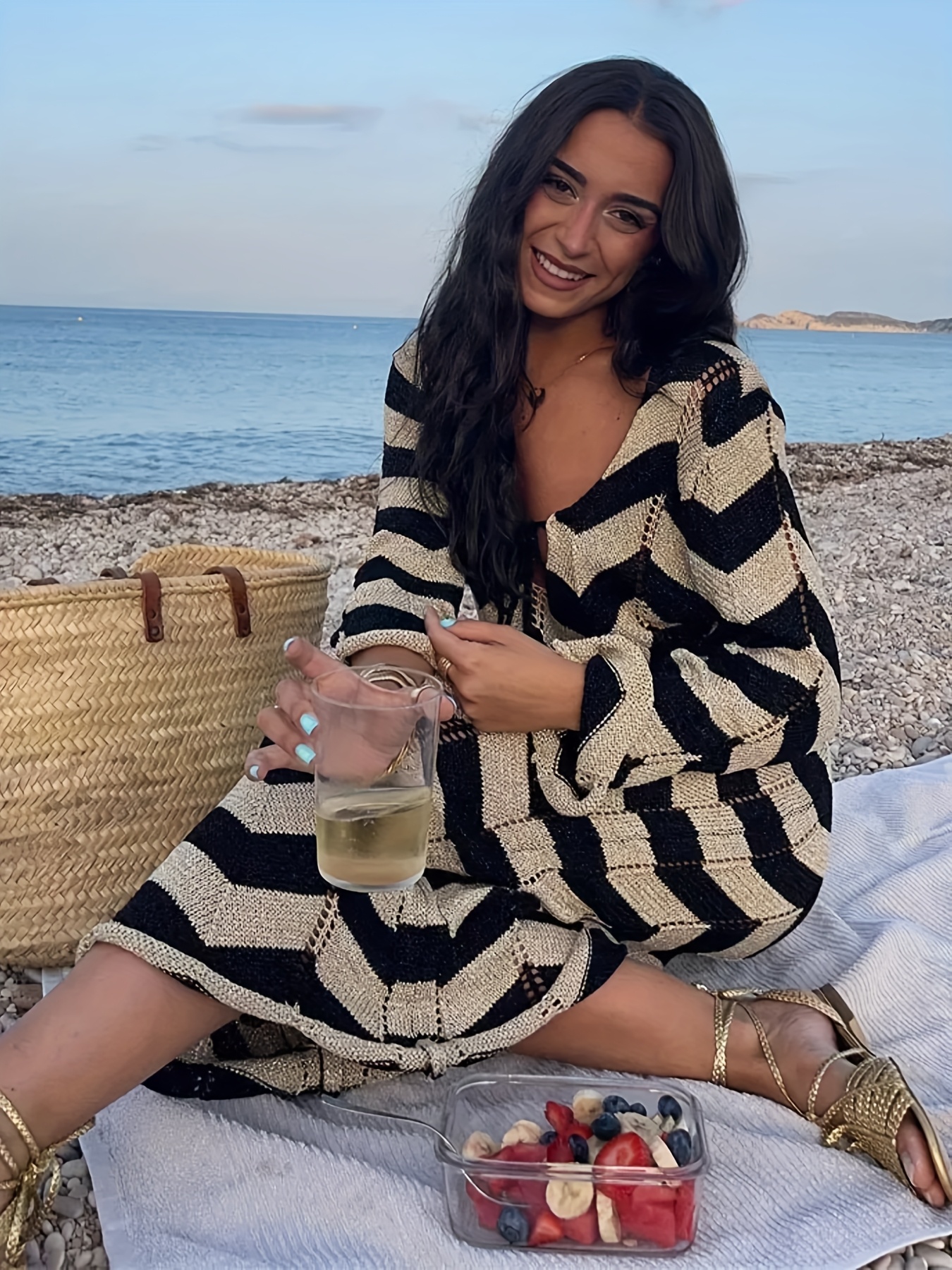 beach club dress Two-Slit Party Maxi Dress | Wholesale