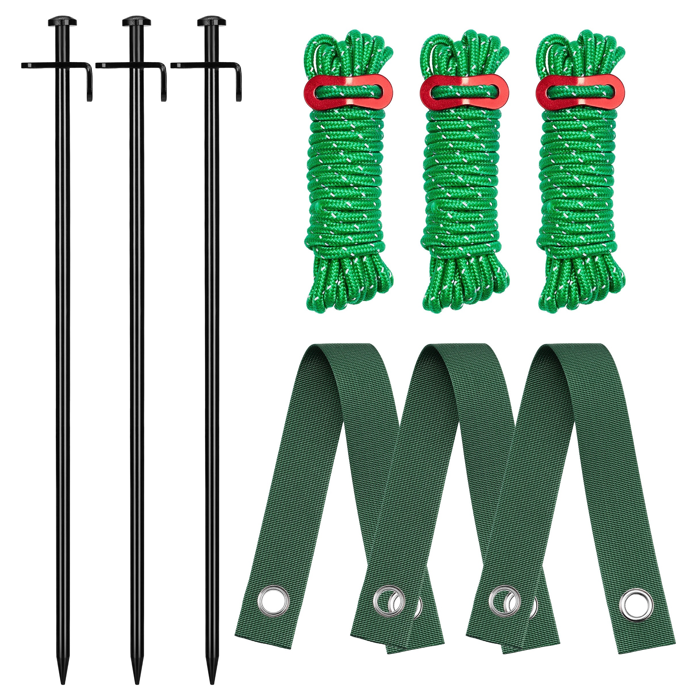 

Kingsyard Heavy Duty Tree Stake Kit, Tree Stakes And Supports For Young Trees Against Bad Weather, Straightening Kit