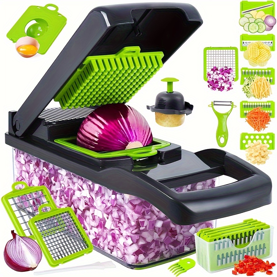 

Container 16 In1 For Salad , Onion Mandoline Container - Gadgets