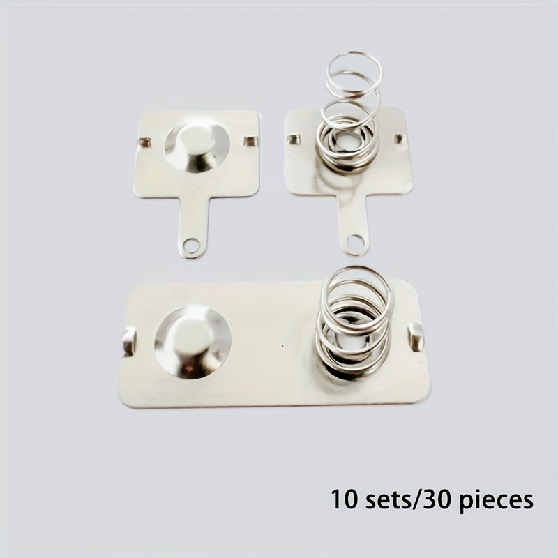 E-shop AA-Batterie-Ersatzmetallkontakte, Silberner Federclip, geeignet für AA-Batterie Elektronikreparatur DIY-Projekte