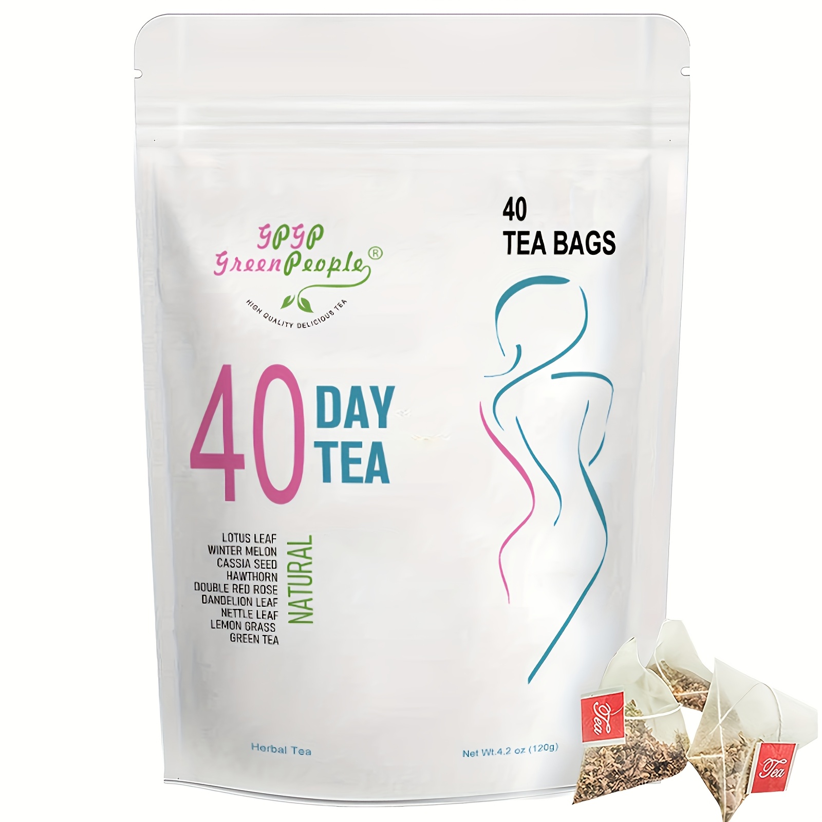 

Gpgp Tea: , And Soul, 40 Day Tea Mix With Lotus Leaf, , Seed, Hawthorn, Double , Dandelion Leaf, Leaf, , , Christmas Gifts, Tea Bags, Net Weight 4.23oz (120g)