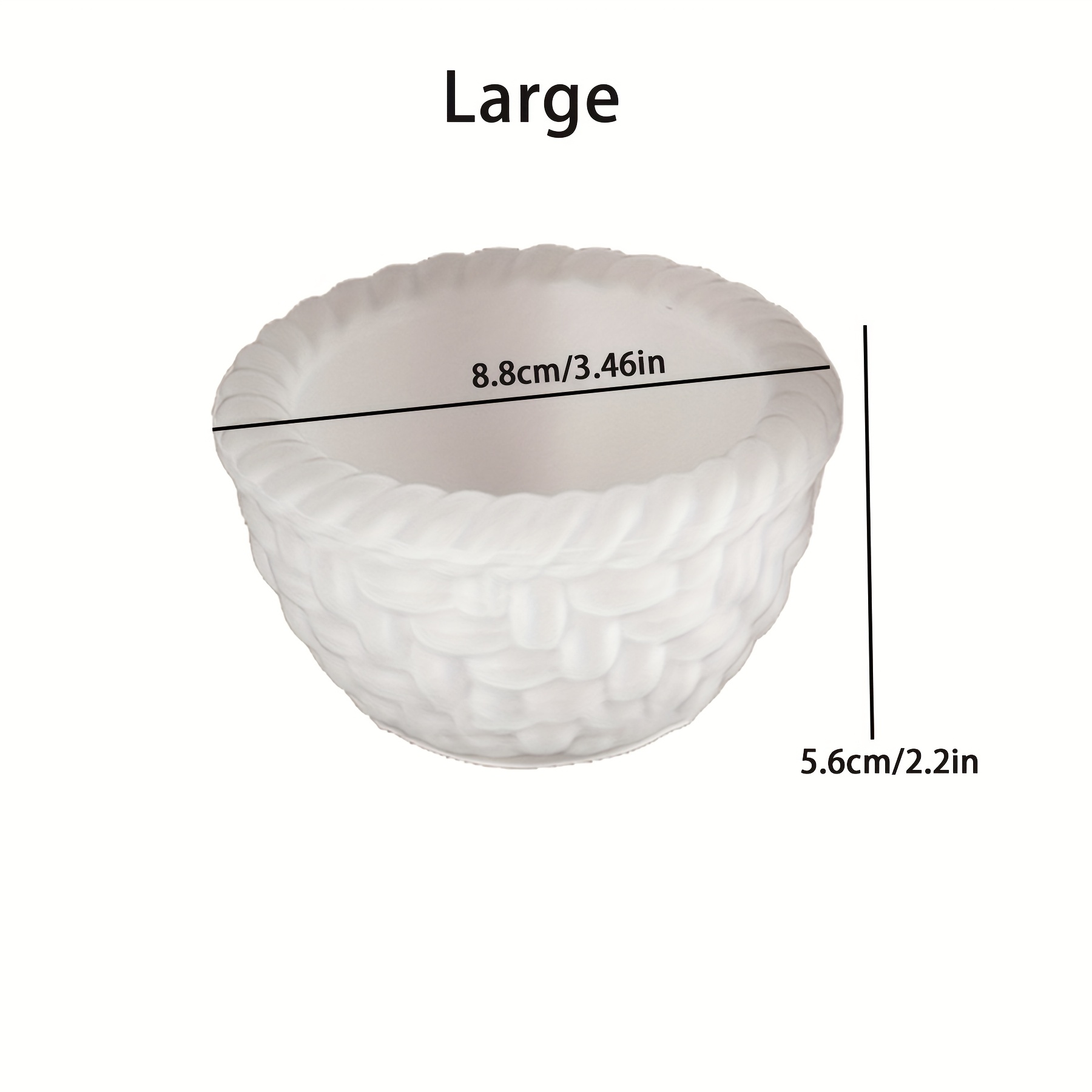 TEMU Woven Basket Silicone Moulds Large And Small For Resin, Concrete And Cement Casting, Jewellery Storage Boxes, Clay And Plaster Craft Moulds