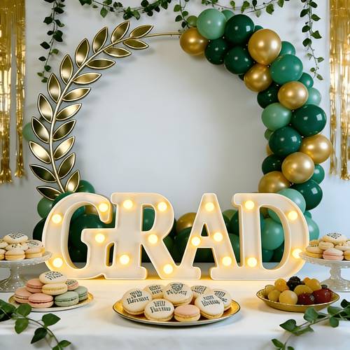 grad conjoined decorative lights for party decorations