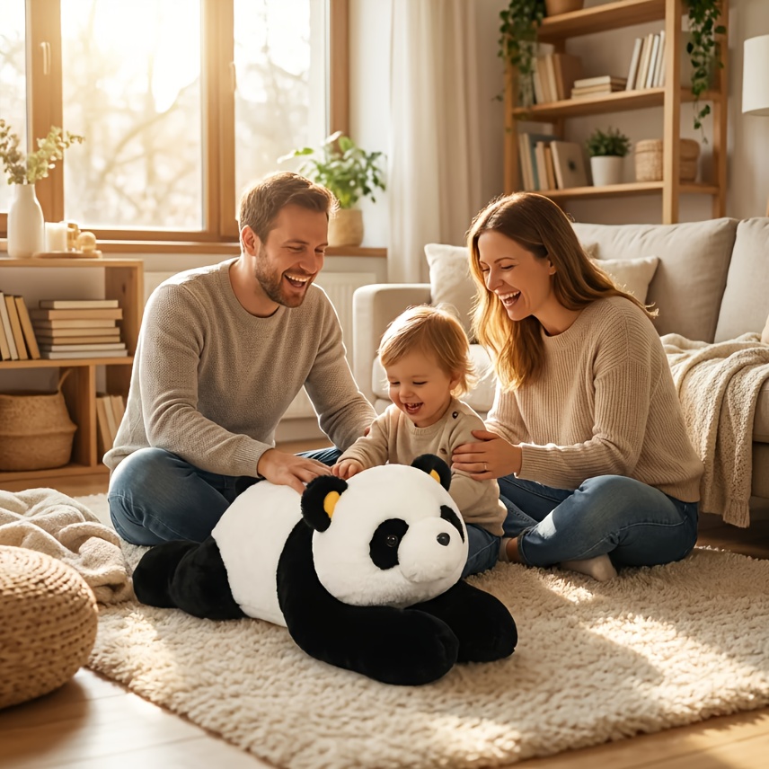 cute plush panda plush toy black and white panda stuffed animal doll   for boys and girls birthday easter valentines day gift   decoration goodies enhancing the atmosphere of home decoration Product details 0