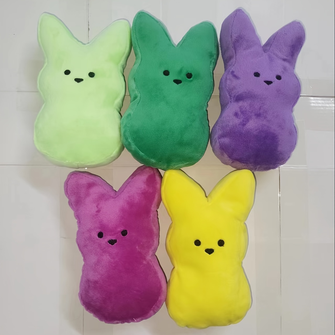 2 5pcs easter cute stuffed animal rabbit stuffed doll toys school season class gifts easter egg basket stuffing party birthday best gift to each other multi color mixed hair