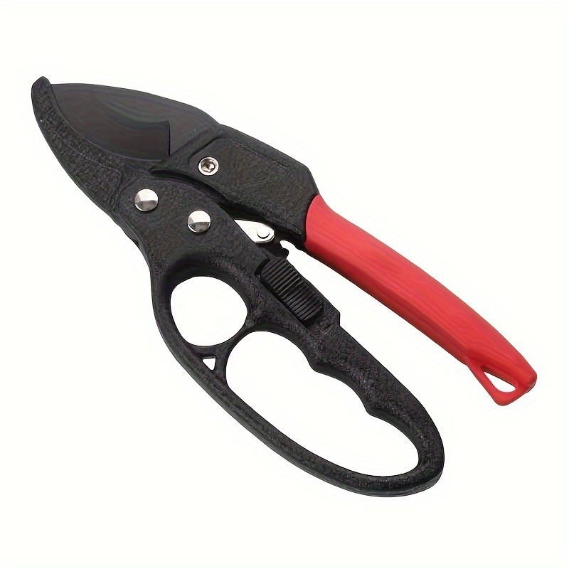 Image of 1pc, Professional Ratchet Anvil Pruning Shears, Segmented Pulley Pruning Shears, Hand- Branch Pruning Shears, Tree Pruning Shears, Ratchet Mechanism, Anvil Design, Reinforced , Garden Scissors