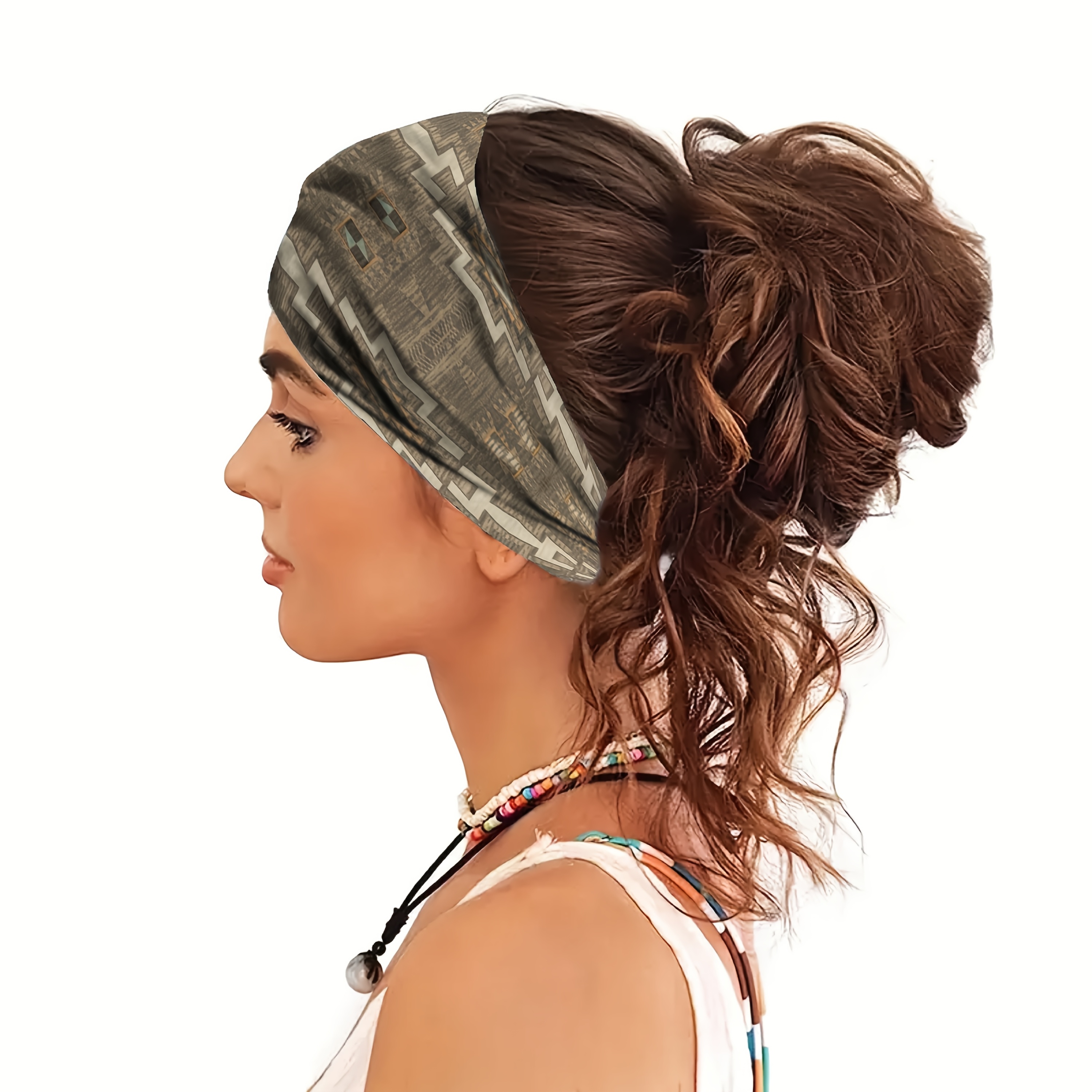 1/4/8pcs Bohemian Ethnic Style Women'S Headbands, Soft And Comfortable, Sweat-Absorbent Bands for Yoga, Fitness, And Daily Wear