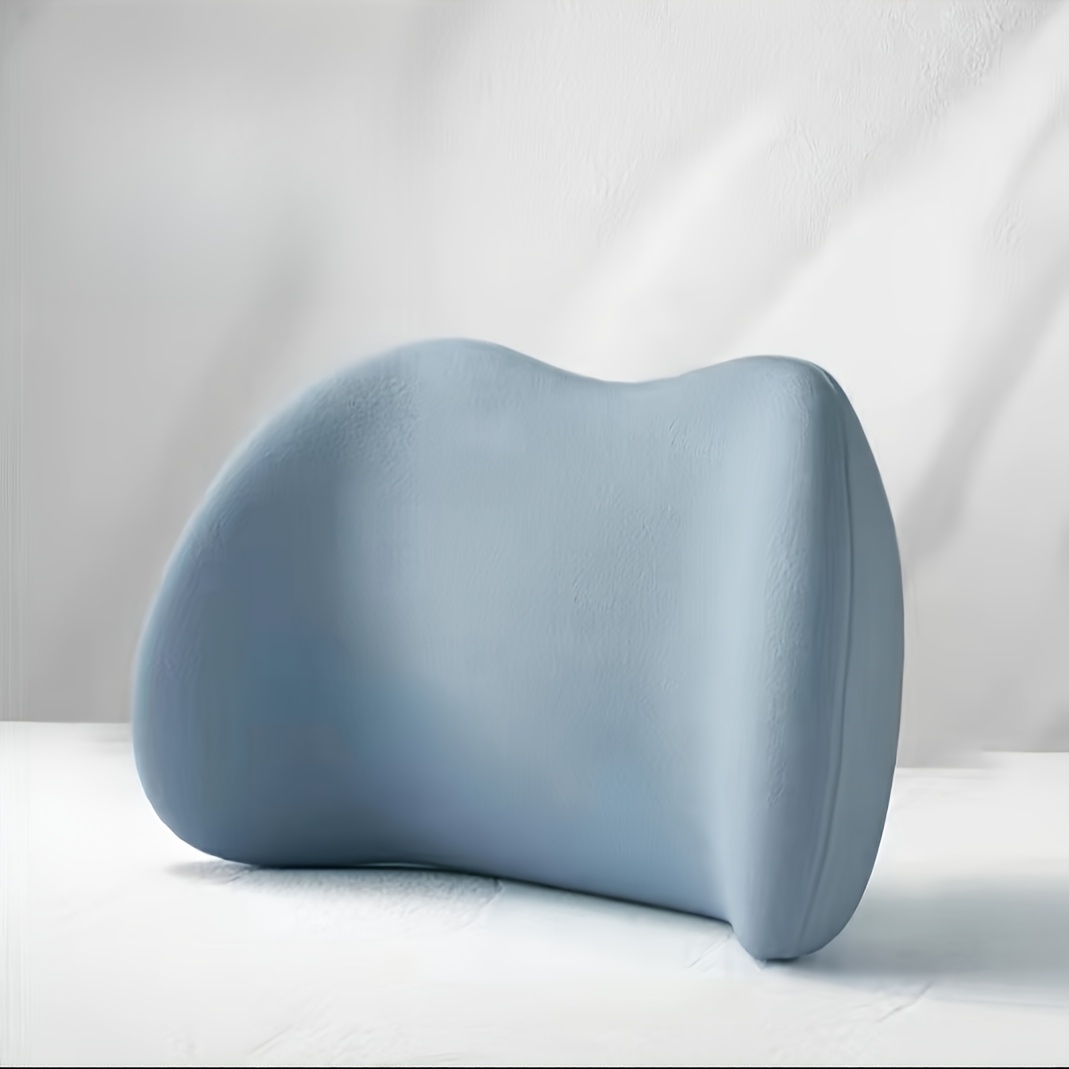 TEMU 1 pièce Coussin ergonomique pour mobilier de bureau, Coussin lombaire de lit, Oreiller lombaire de sommeil, Coussin plat pour , Support lombaire