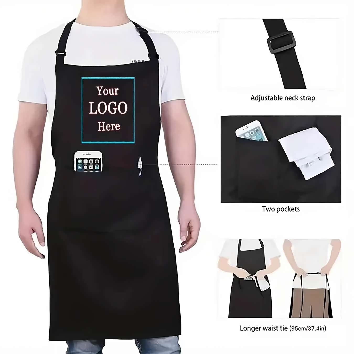 E-shop [Personalisiert] Schürzen für Zuhause, Catering, Café usw., individuelle Logo-Muster und Fotos