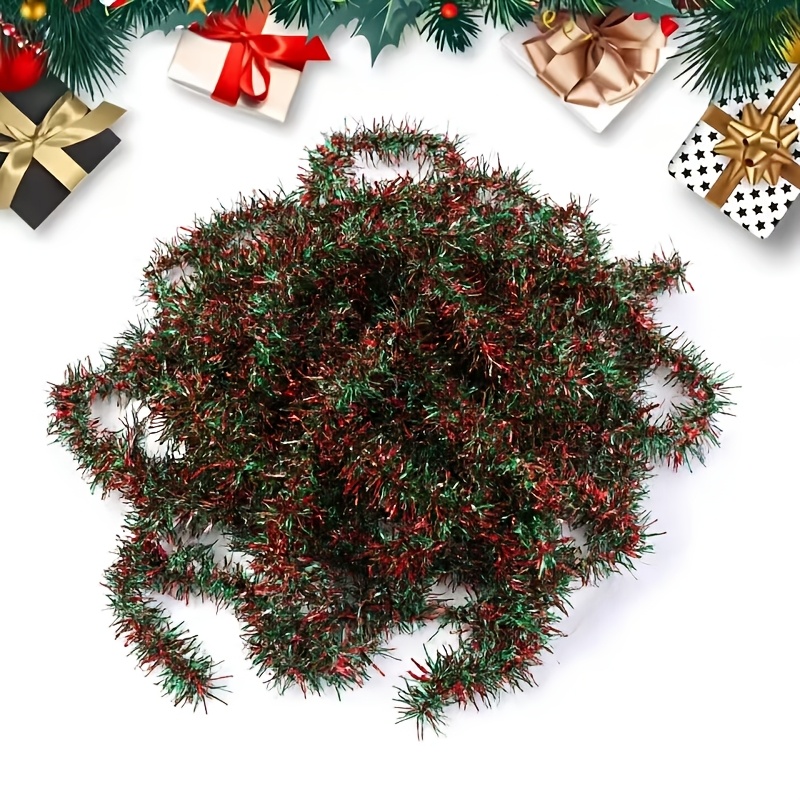 TEMU 1pc, 3 Meters Long, A Red And Green Alternating Christmas Decorative Ribbon, Perfect For Christmas Gift Box Wrapping Decorations, Christmas Tree