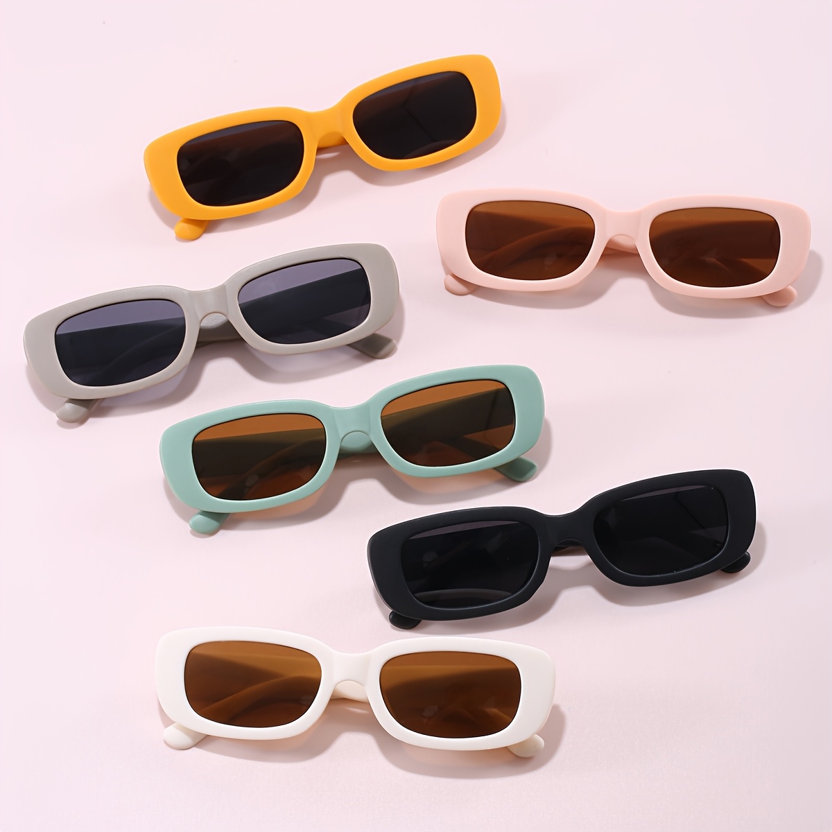 6 pairs color blocking sunglasses new sunglasses trendy 