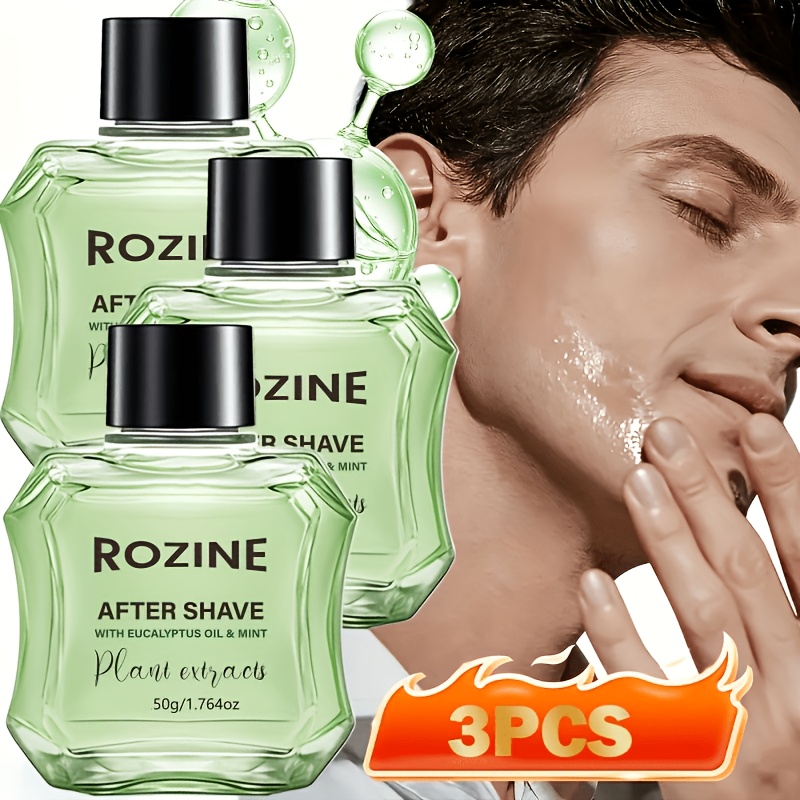 Image of [instantly And Stinging] Men's & Mint Hair Removal After Shave 3pcs, Contains Green Tea, Aloe Vera, Mint And Other , Gel Texture, Instantly Stinging With 1 Application
