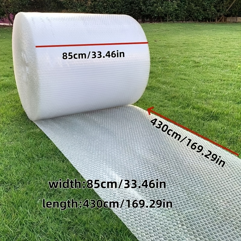 TEMU Roll Pe Shockproof Bubble Wrap - Reusable Bubble Film Suitable For Delivery, Wide Width & Length For Fragile Items, For, Office, Commercial