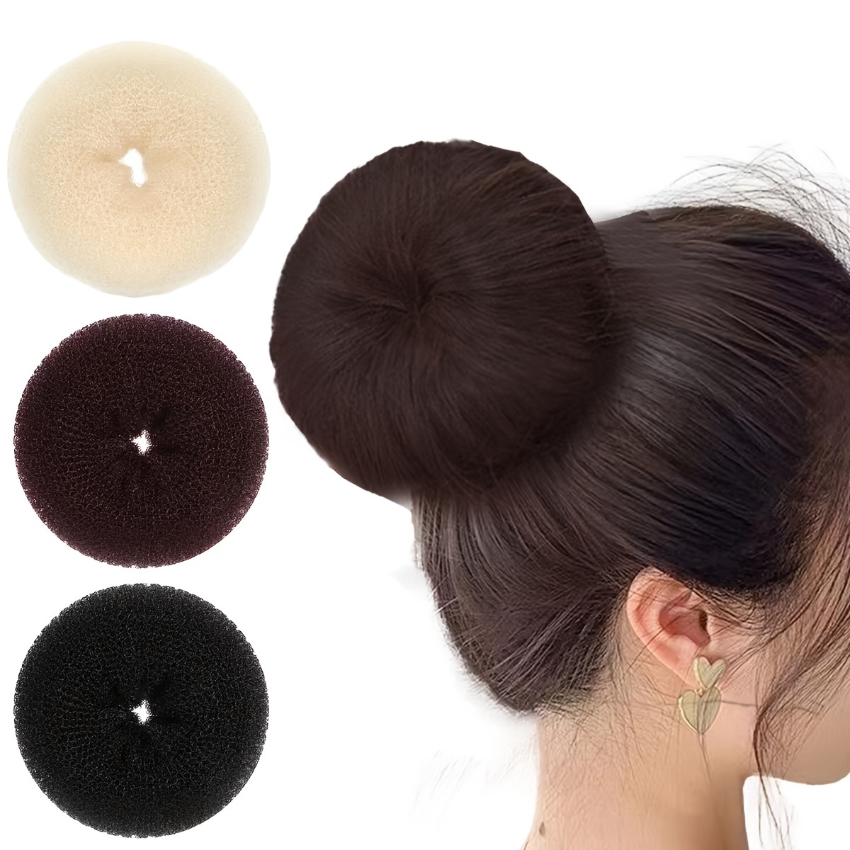 8pcs Donut Hair Bun Maker Set for Trendy Updo Hairstyles