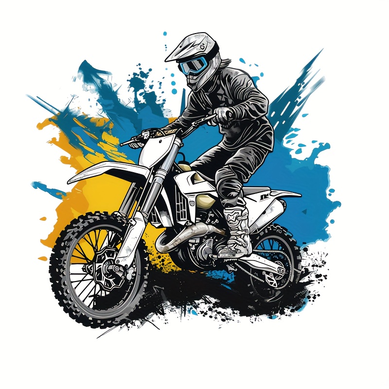 

2/3pcs Trendy Graffiti Motorcycle Element Heat Transfer Designs, Simple And Cute Heat Transfer Stickers, Suitable Toward T-shirts, Sportswear, Caps, Pillows