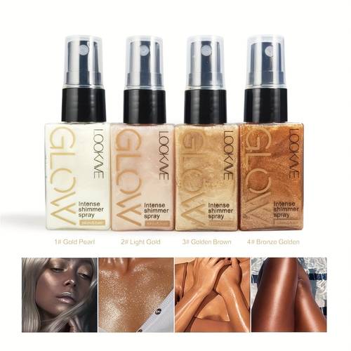 face body brightening highlighting spray pearlescent glitter long lasting contour and highlight to your look waterproof and sweatproof