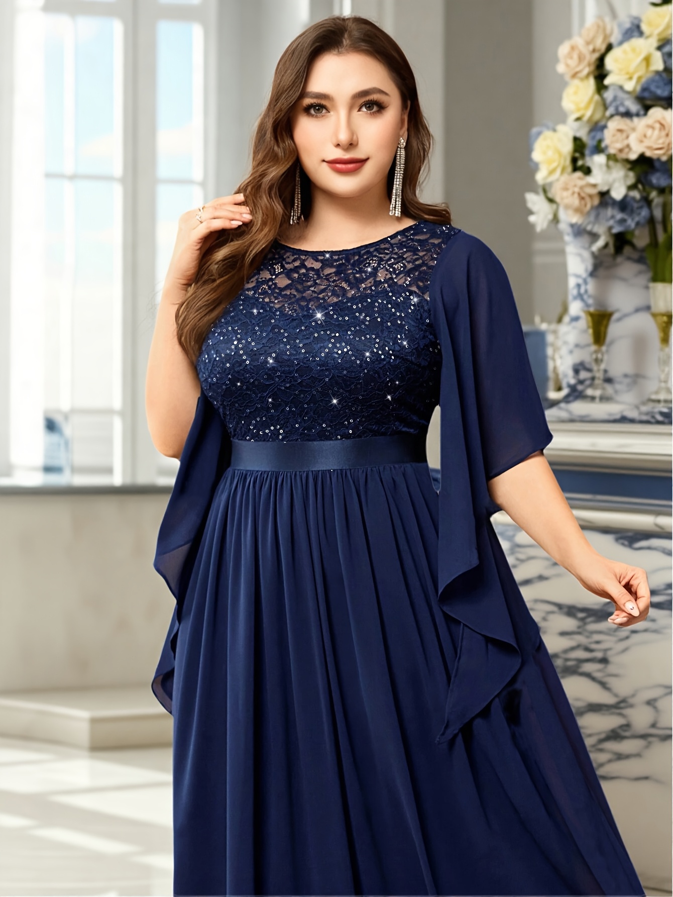 Plus Size Plus Size Womens Banquet Evening Gown New Style