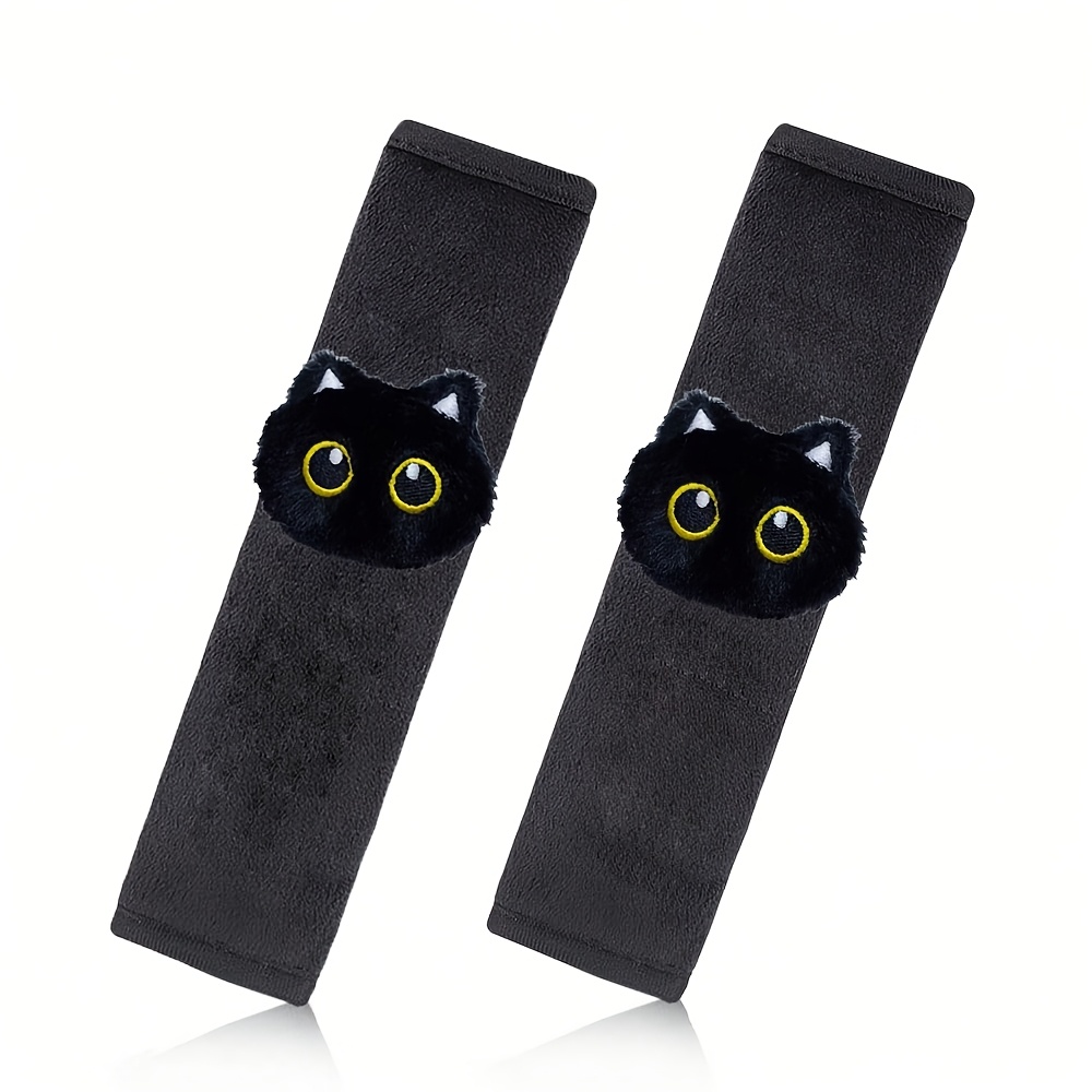 TEMU 2 pezzi Protezioni per spalline e cuscinetti per della cintura di 'auto - Peluche -pizzicamento adatti per veicoli, morbidi e adatti per auto,