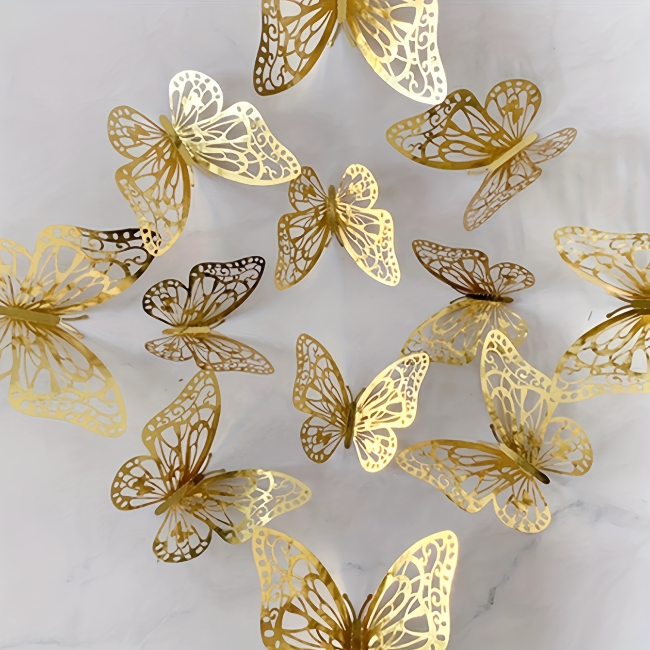12-pcs 3d Decorations, Realistic Stickers, Suitable For Room Room Decor, Wall, Refrigerator, Cabinet Decoration