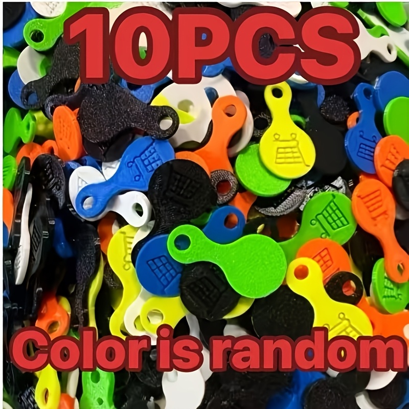 5/10/20/30pcs Random Color 3d Printed Shopping Cart Unlocking Tools, Creative Handcart Opening Tokens, Portable And Practical Keys Suitable For And Luggage Trolleys