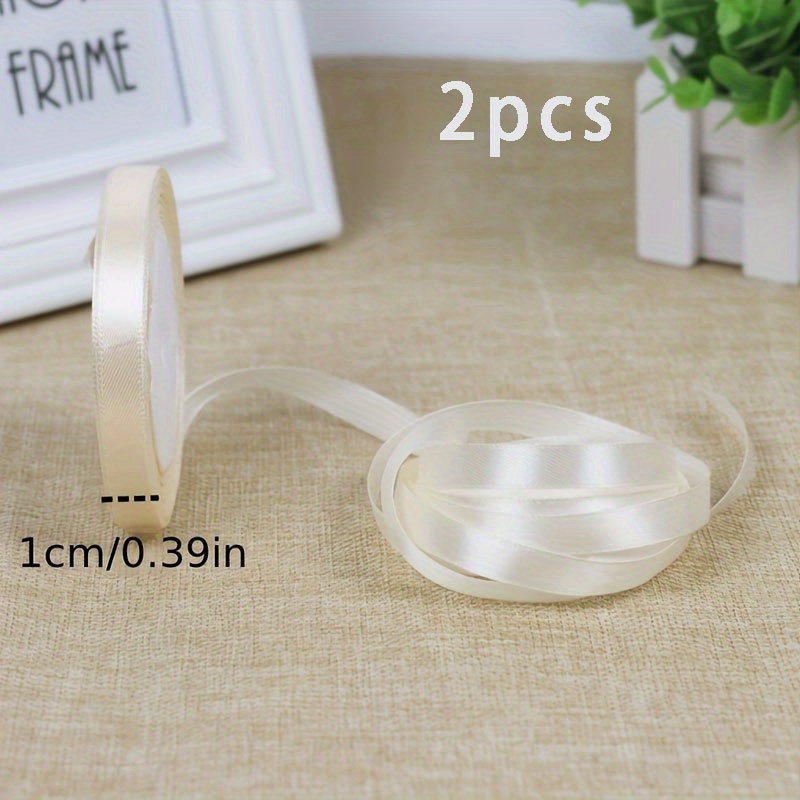 2pcs & Ribbon - Elegant Suitable For Handcrafts, Seasonal Decorations, Gift Wrapping - Luxury Polyester Ribbon For Christmas, Valentine's Day, Weddings, Birthdays - 2pcs (40 Meters)