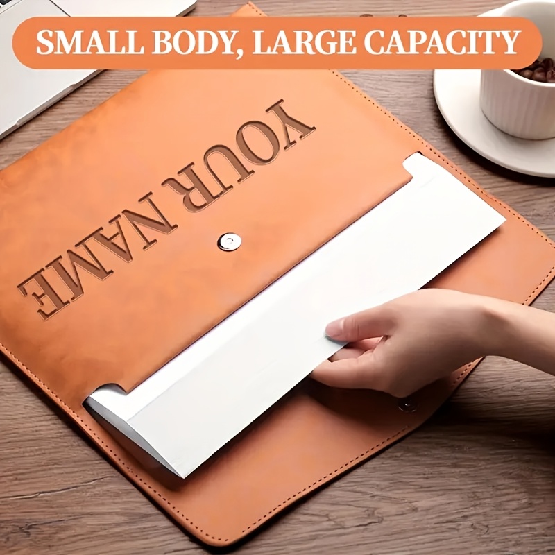 

Custom-engraved A4 File Folder - Magnetically , Waterproof Large-capacity File Bag, Suitable For Business And Office Organization, Ideal For Exams And Storage