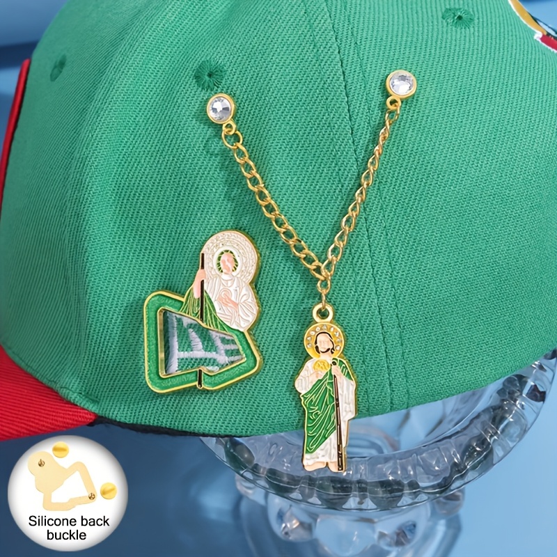 

2pcs Alloy Cartoon Robe Brooch Pins, Fashionable Badge Clips For Hat & Backpack, Accessories, Jewelry Gifts For Friends, Suitable 15+