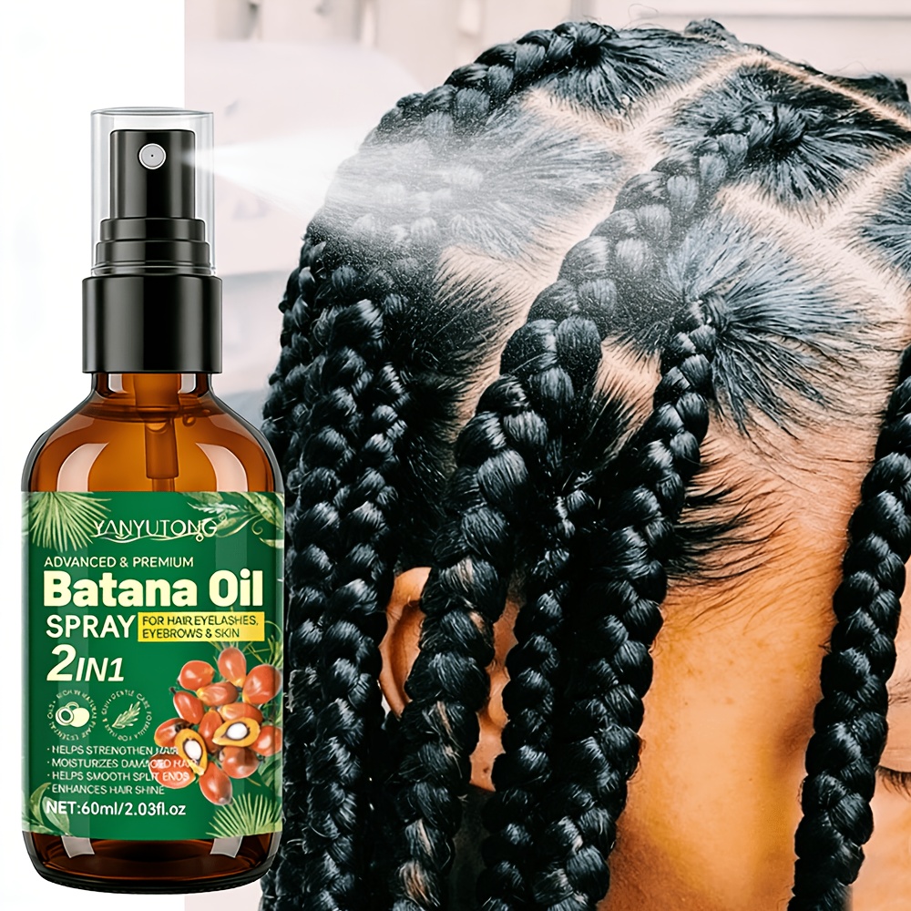 Premium 60ml Batana Rosemary Hair Spray, Authentic Honduran Formula, Deep Moisturizing For Dry Damaged Hair And Scalp, Nourishing Hair Care, Gift For Hair Care Lovers