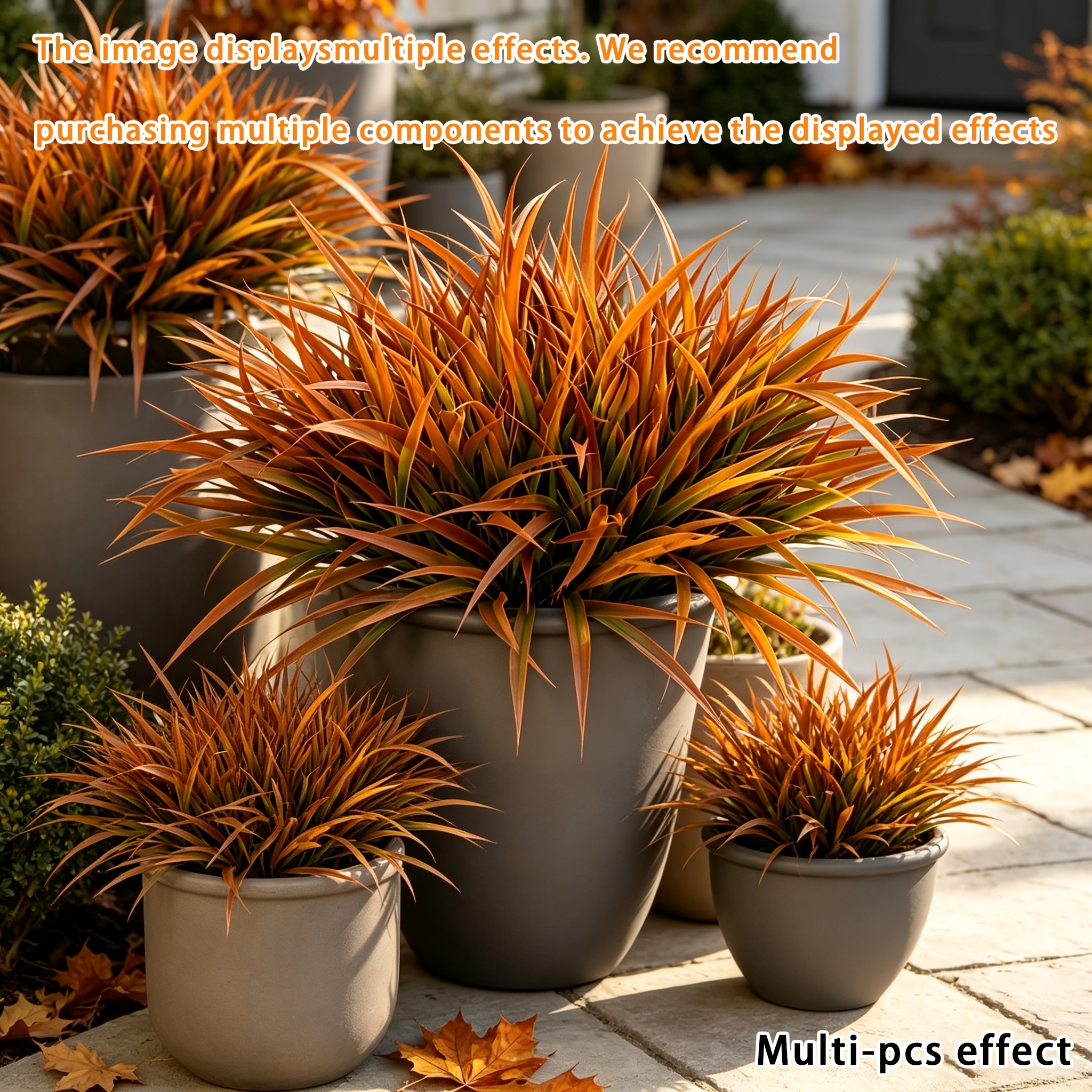 artificial outdoor shrubs sold on Temu United States