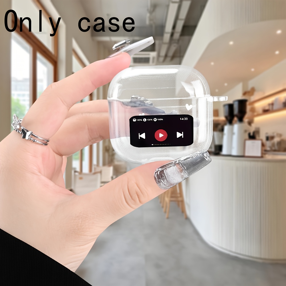 TEMU Чохол для навушників з інтерфейсом музичного плеєра сумісний з Airpods 4Airpods 3Airpods PRO 2Airpods PRO подарунок навушники для сімї TEMU Чохол для навушників з інтерфейсом музичного плеєра сумісний з Airpods 4Airpods 3Airpods PRO 2Airpods PRO подарунок навушники для сімї