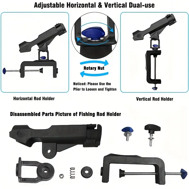 1 pack boat fishing rod holder clamp rod holder 360 degree - Temu Romania 1 pack boat fishing rod holder clamp rod holder 360 degree - Temu Romania