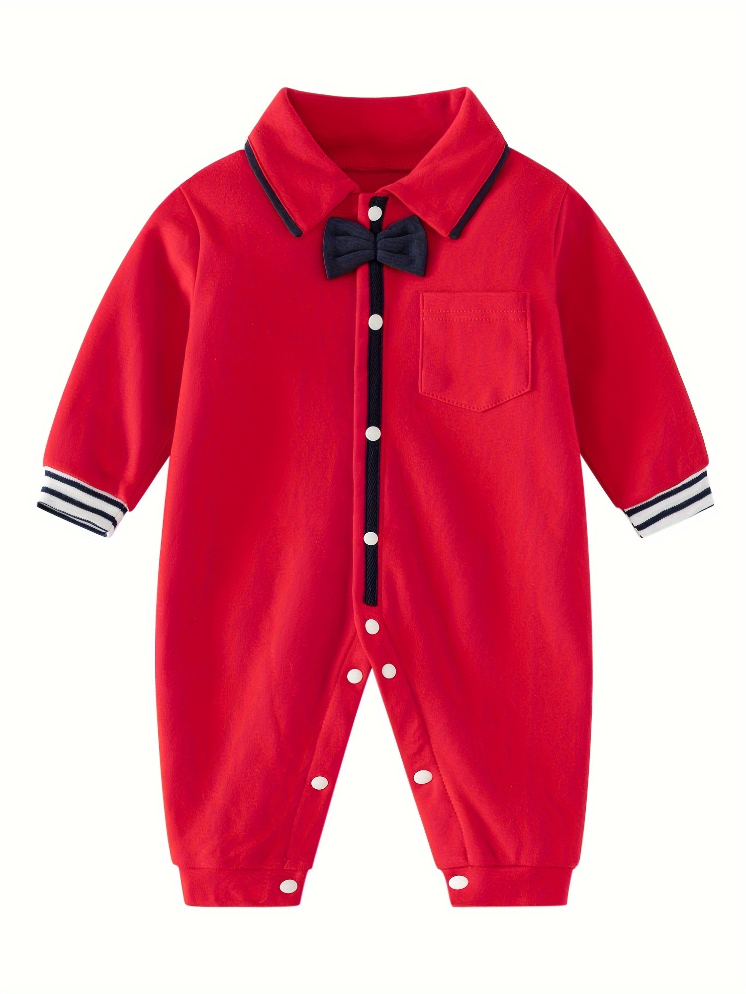 Red long sleeve onesie sales baby