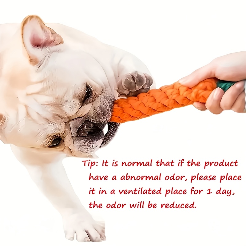 carrot shaped pet chew rope toy interactive pet   toy suitable for puppies christmas gift for pets tug of   bite toy for   Product details 4
