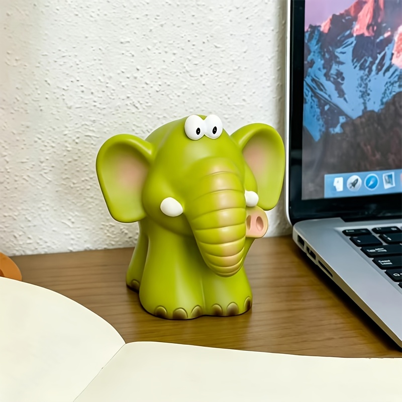 1pc Cute Cartoon Elephant Animal Glasses Holder Stand, Office Desktop Decoration