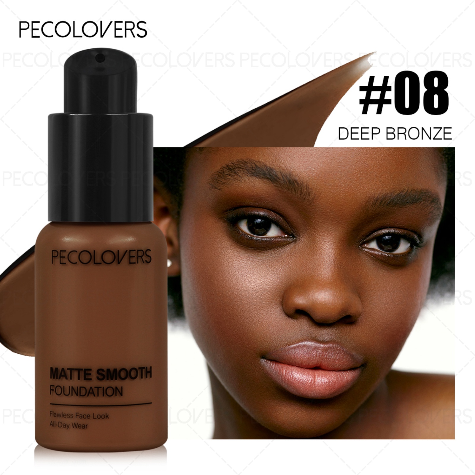 1pc Pro Flawless Liquid Foundation - Full Coverage, Waterproof, Long-lasting Concealer- Suitable For Daily Use