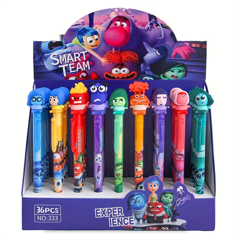   set of 36 new   cartoon brain agent dolls featuring 0 5mm erasable blue retractable pens   stationery gifts Product details 2