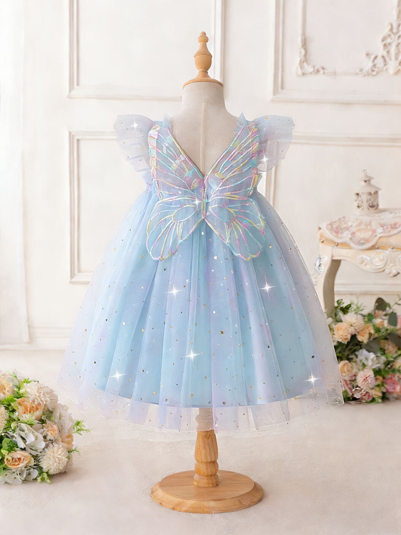 sachin and babi light blue dress Buy Blue Fairy Long Sleeve Mesh Party Dress (3mths-7yrs) from Next USA main image 1
