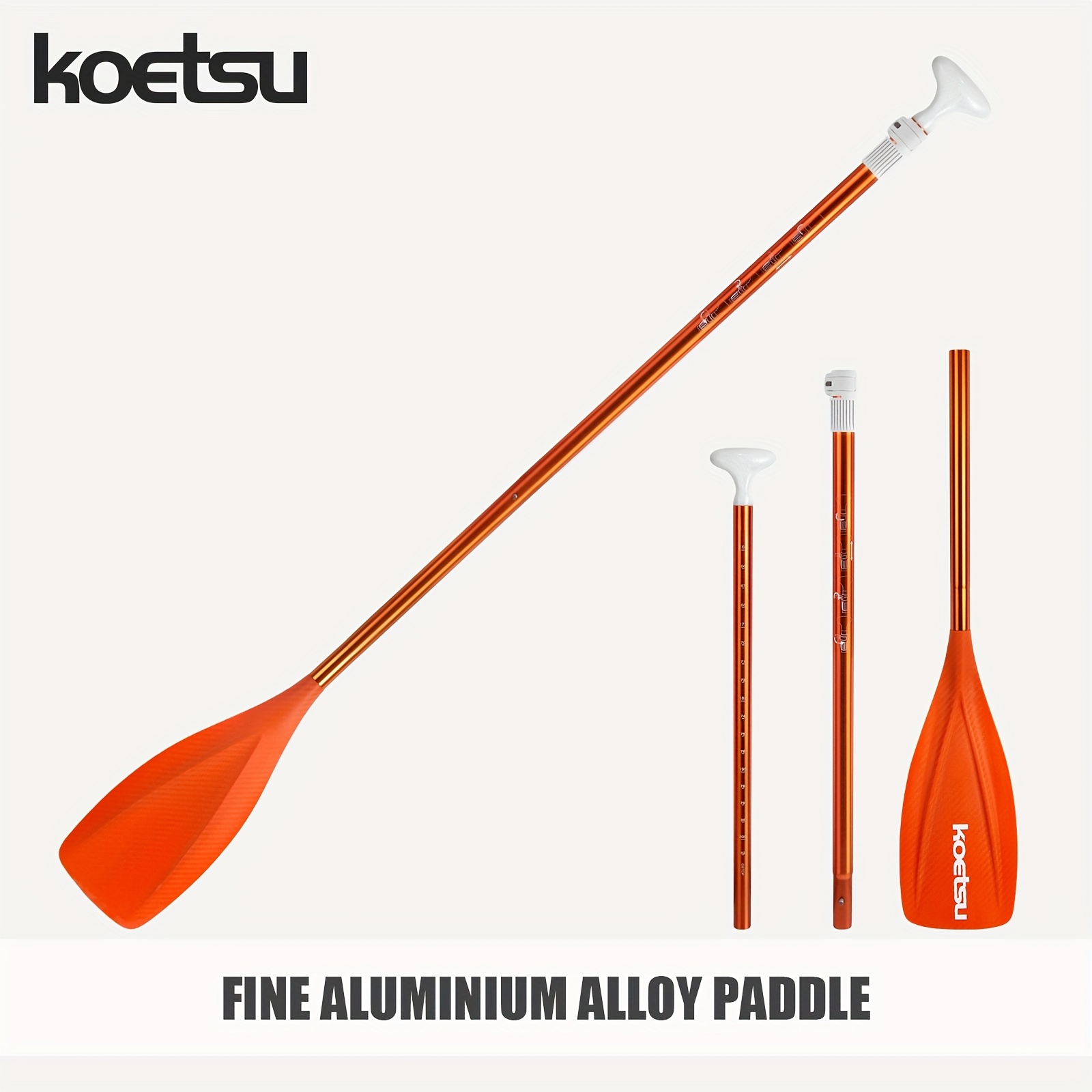 Premium Aluminum Alloy Paddle with Streamlined Wave Pattern