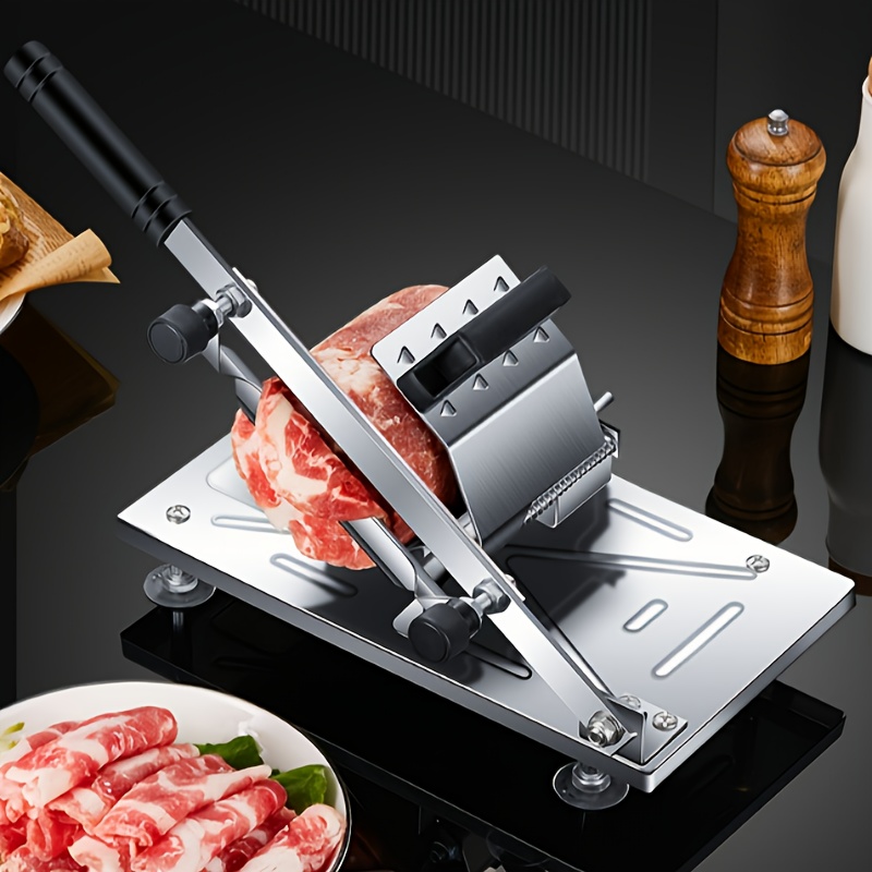 

Stainless Steel Manual Kitchen : Adjustable Thickness For Meat, Fruit, And Vegetables