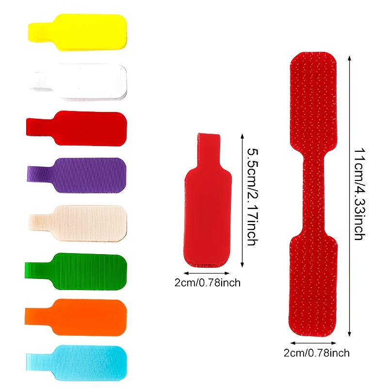 58pcs Color-Coded Cable Labels for Wire Organizing