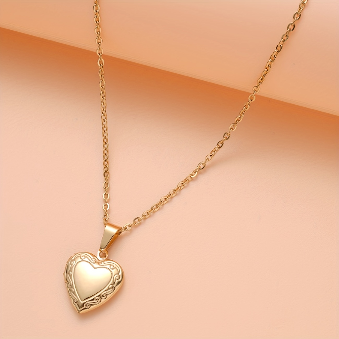 Women's Small Box Pendant Necklace, Openable Design