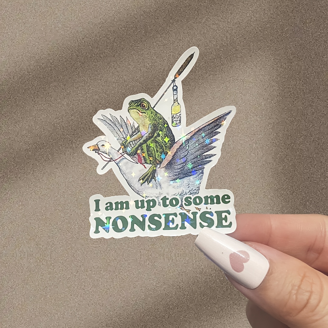 I'm , Humorous Frog Meme Sticker, Meme, Weird Specific, Weird Sticker, Adult , Lake Frog, Frog, Nerd Sticker, Laptop Sticker, Water Bottle Sticker, Car Sticker, Motorcycle Sticker