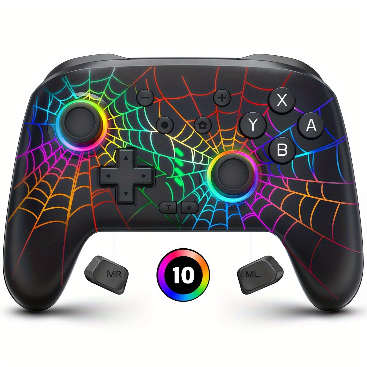 

For Switch , Compatible Switch/switch /switch , Rgb , Rechargeable Switch Gamepad 6- Gyro, 10 Rgb