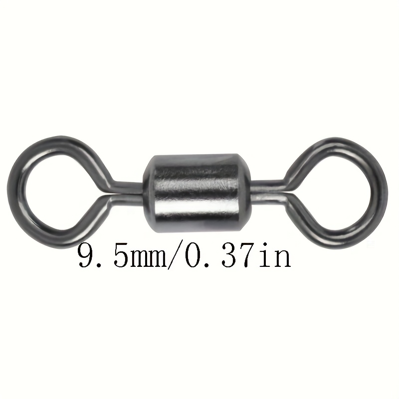 TEMU Lot de 200 émerillons de style américain, émerillon à moufette pour pêche, émerillon à moufette en acier inoxydable pour pêche en eau salée et