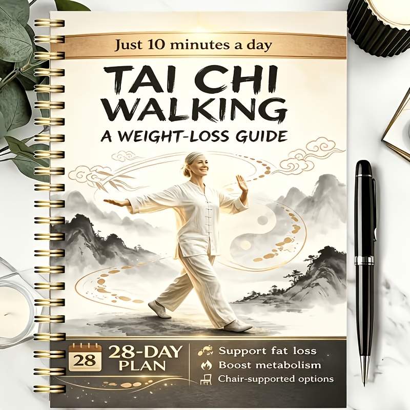 TEMU Marche Tai Chi pour la de Poids : Plan Progressif de pour Seniors | Marche Douce Quotidienne / Douce pour les Articulations / Exercice à Faible