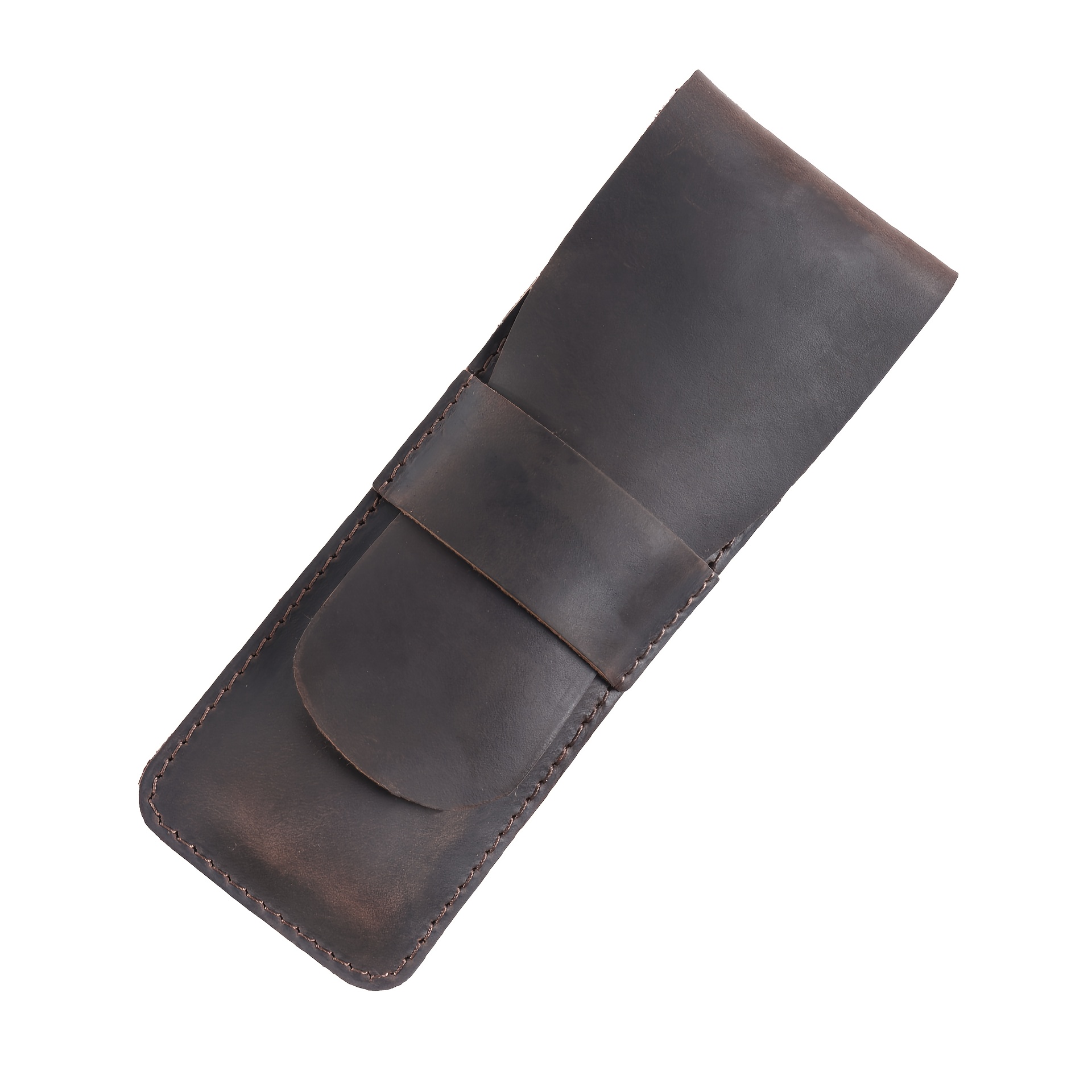 Retro Style Leather Pencil Case - Unisex, Handmade Multi-functional Pencil Bag, Leather Pen Case, Best Gift Genuine Leather Pen Case