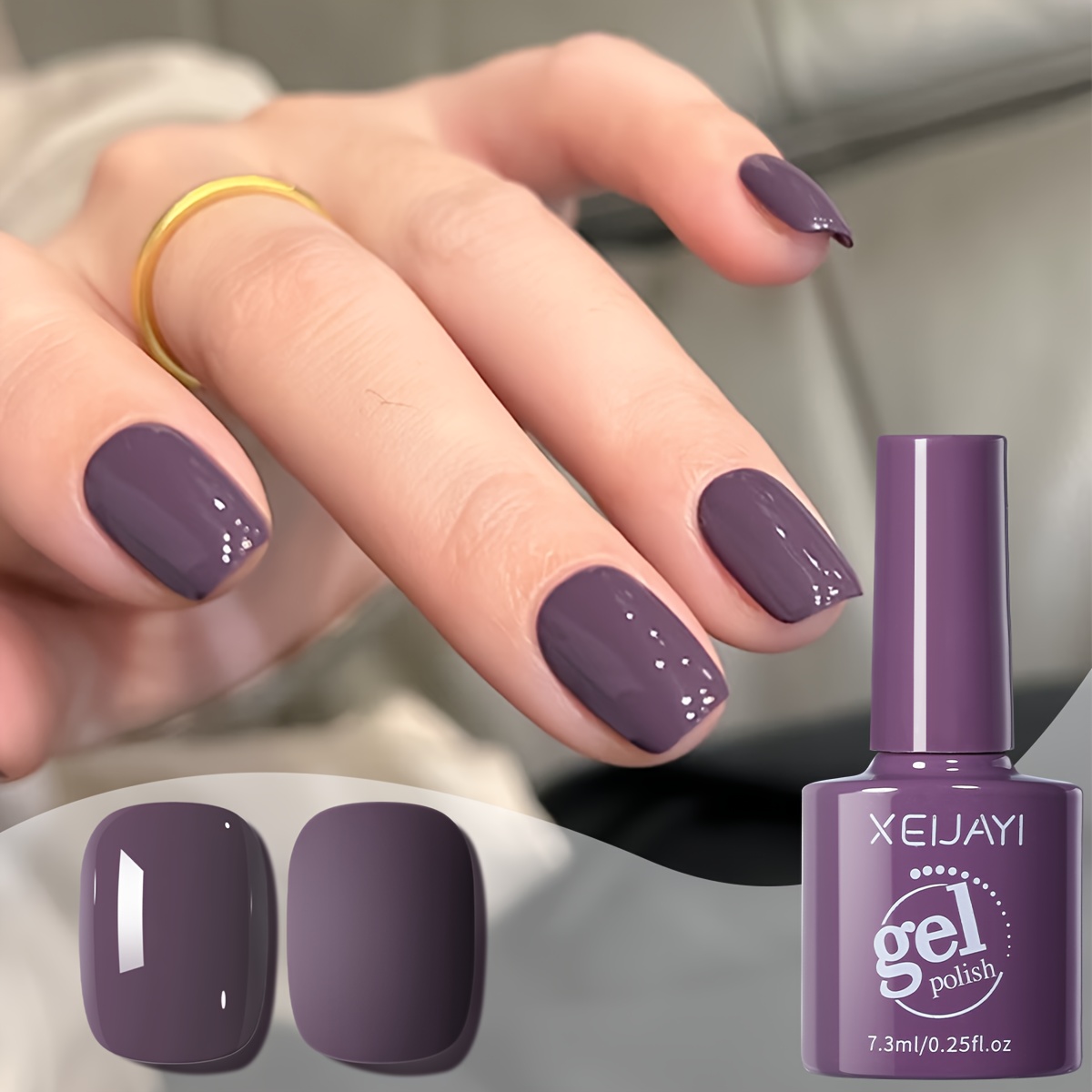 gel polish matte purple gel nail color high Temu Nigeria