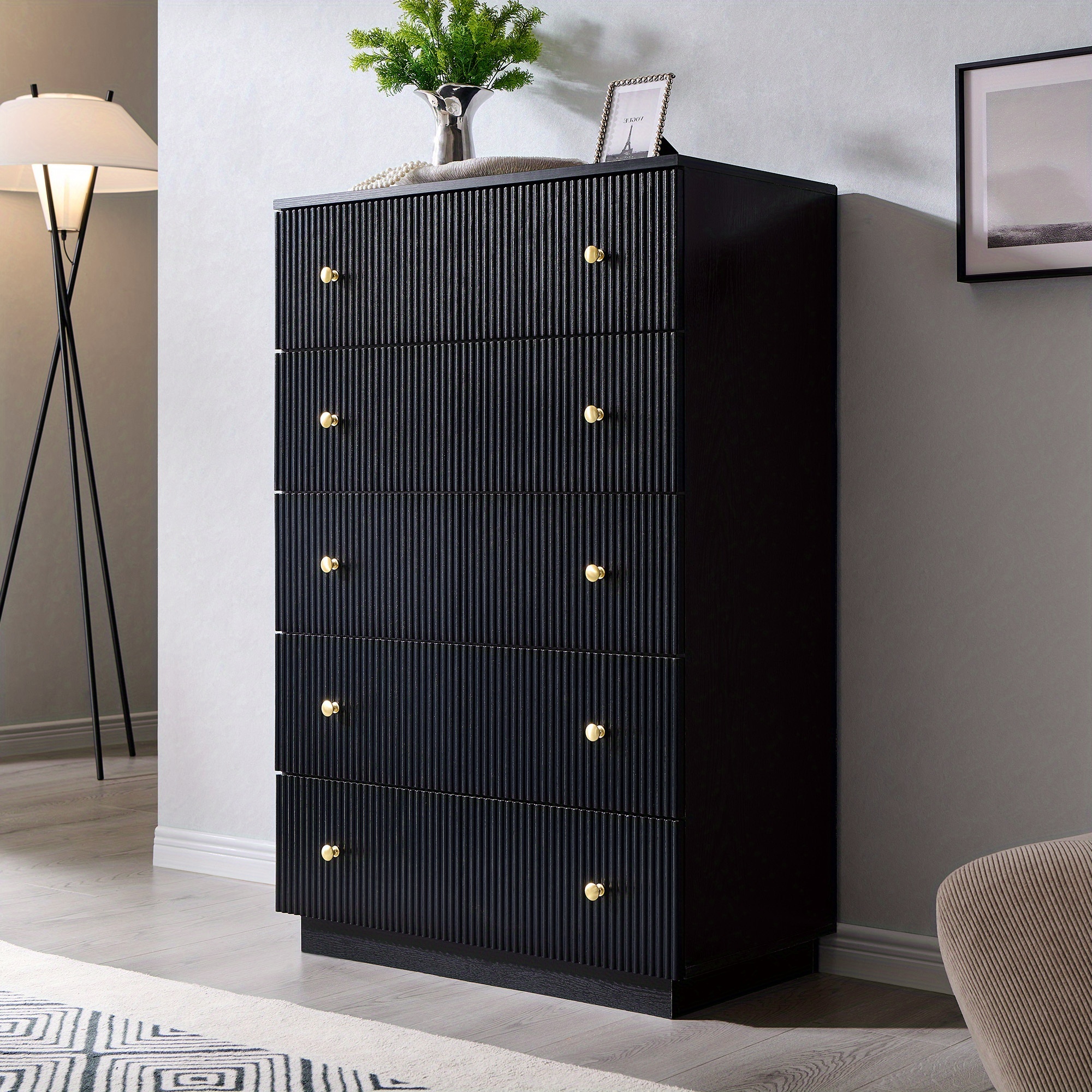 blue dress for baby girl Hms 6 Drawer Double Dresser, Four Legs, Superior Top Black Black Drawe