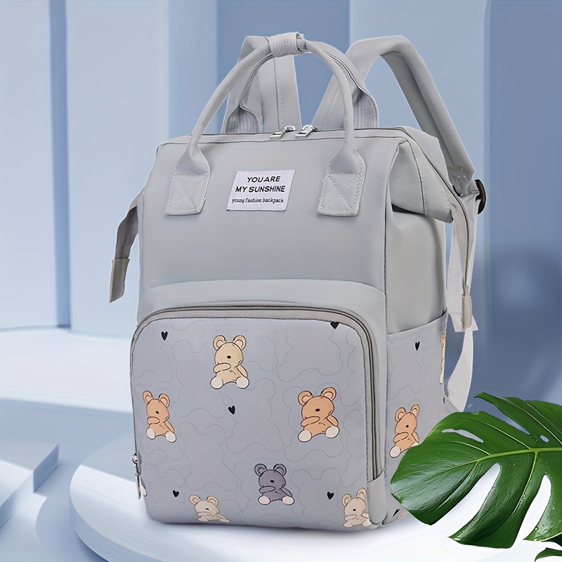 

Stylish & Spacious Mommy Backpack - , Portable Diaper Bag With Pockets, Oxford Fabric, Stroller-compatible