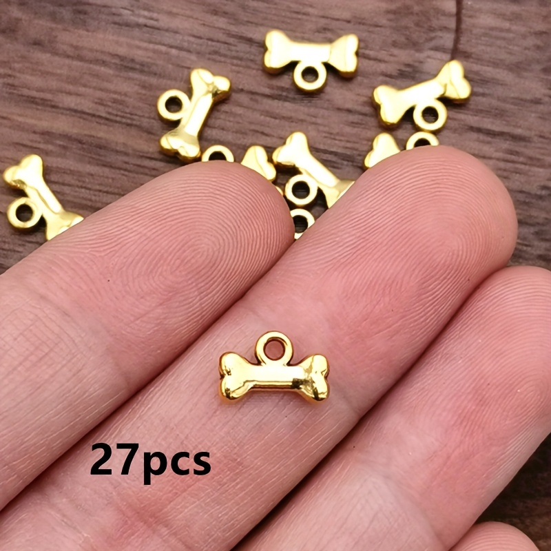 Image of 27pcs Bone Charm Pendant, Bohemian Style Jewelry Additions, Handmade Jewelry Making Bracelet, Necklace, Earring Additions 7*10mm